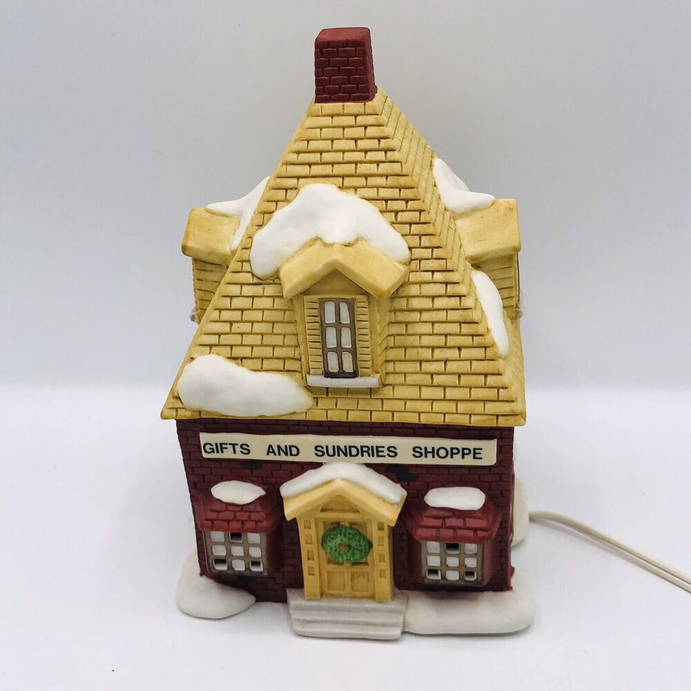 The Christmas Village Seymour Mann Inc Gifts and Sundries Shoppe Tested Working